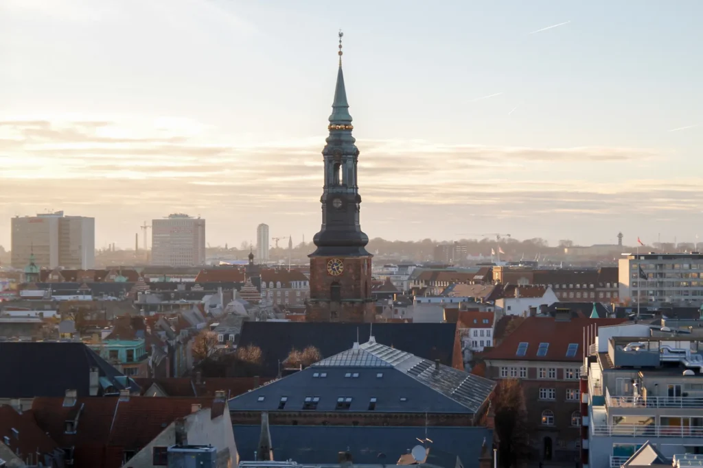 Elektronikaffald København - Københavns skyline set oppefra